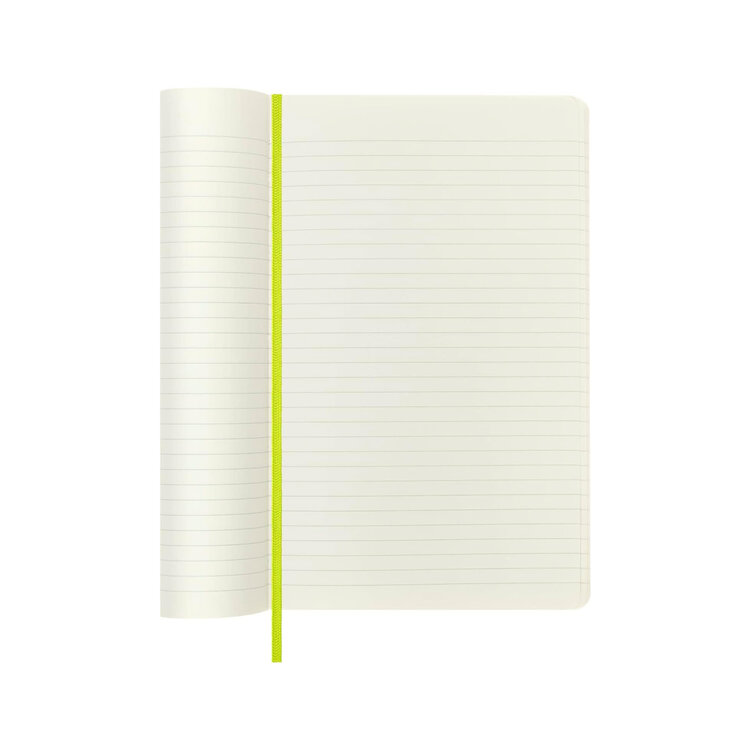 Moleskine Cahier classique souple - Citron - Ligné - Large
