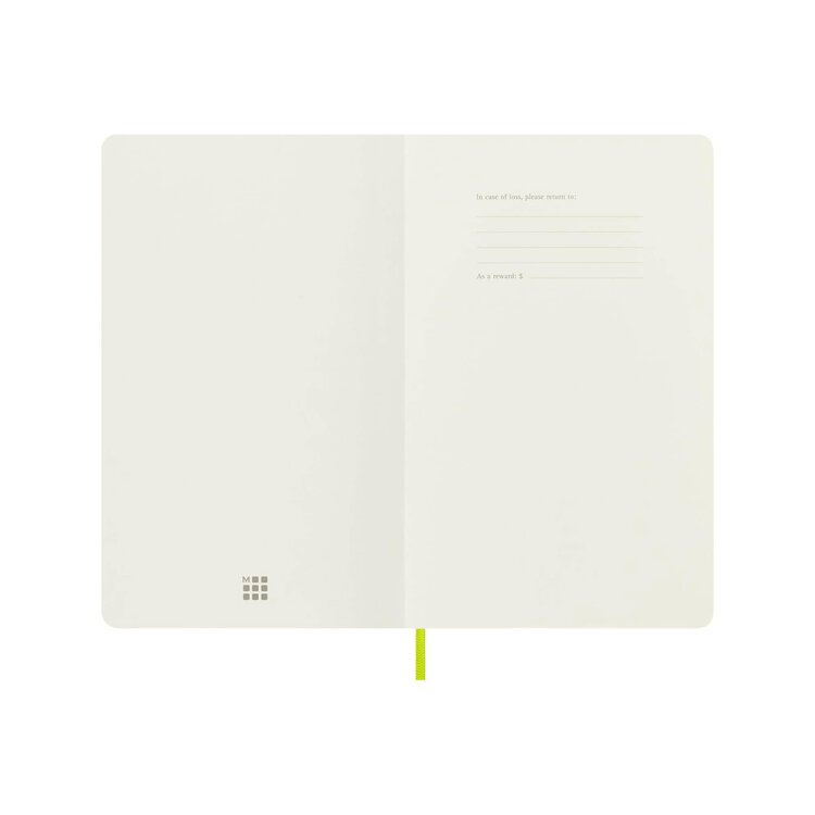 Moleskine Cahier classique souple - Citron - Ligné - Large