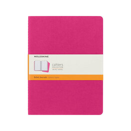 Moleskine Cahier Journal (X3) - Rose - Ligné - X-Large