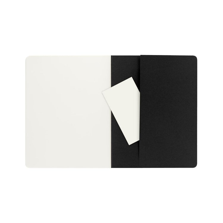 Moleskine Cahier Journal (X3) - Noir - Page blanche - X-Large