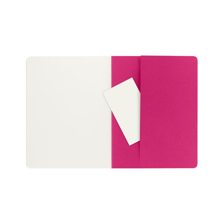 Moleskine Cahier Journal (X3) - Rose - Page blanche - X-Large