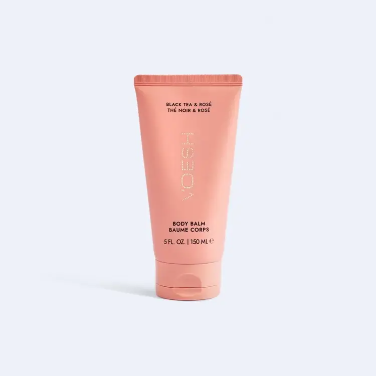 Voesh Baume corporel hydratant - Thé noir et rosé