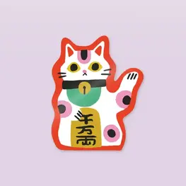 Idlewild Co. Autocollant - Maneki Neko