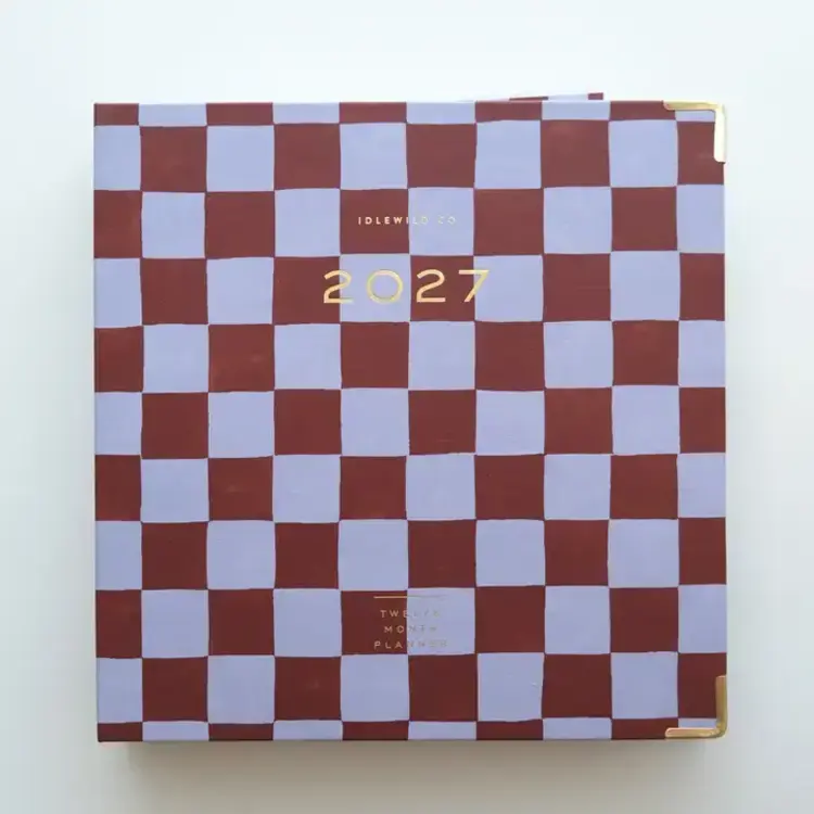 Idlewild Co. Planificateur 2027 - Carreaux pervenche
