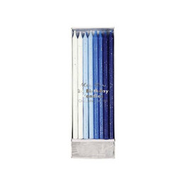 Meri Meri Chandelles assorties - Bleu