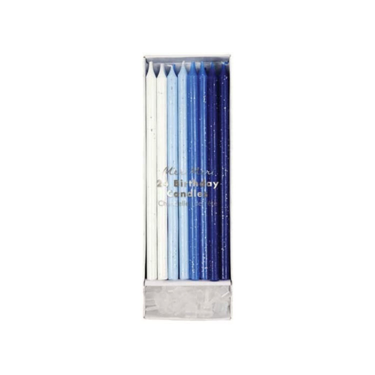 Meri Meri Chandelles assorties - Bleu
