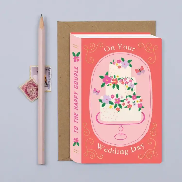 Mifkins Carte de souhaits - Livre - Gateau de mariage