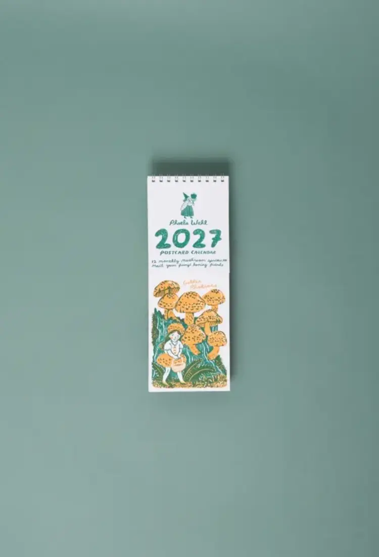 Egg Press Calendrier Mural 2027 - Gnomes et Champignons