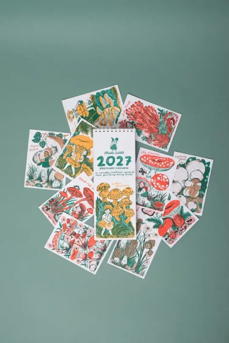 Egg Press Calendrier Mural 2027 - Gnomes et Champignons