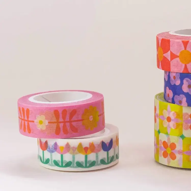 My Darlin Ruban Washi - Floral rétro 2