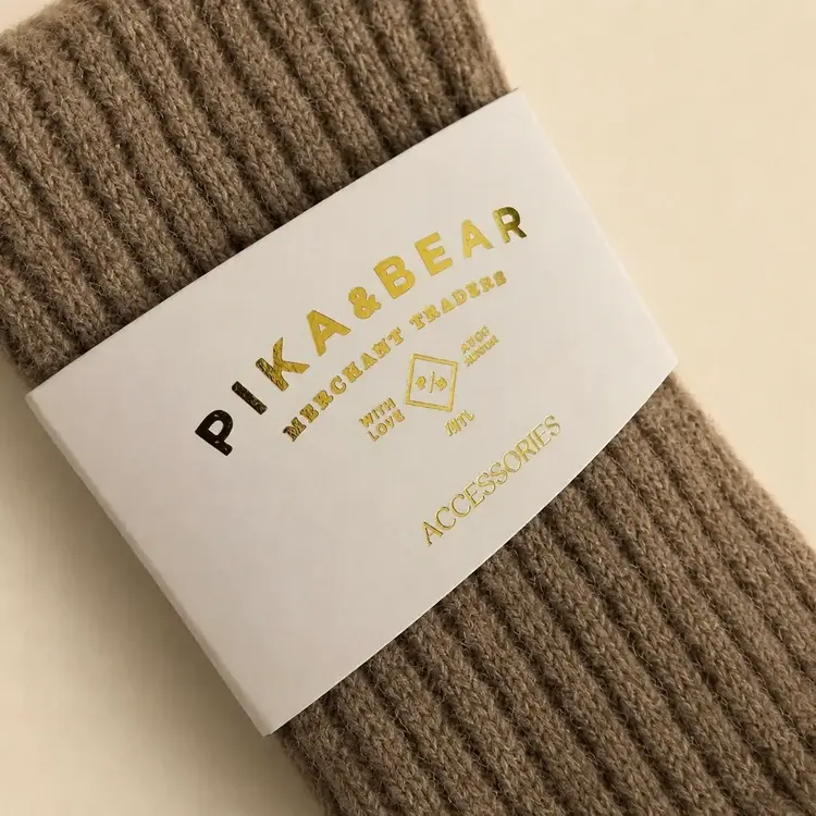 Pika & Bear Chaussette - Fannois - Latte