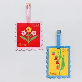 Ban.do Ensemble d'étiquettes de voyage - Timbres