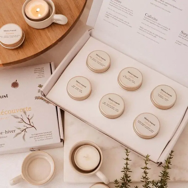 Mimi & August Bougie - Le petit coffret découverte - Automne/Hiver