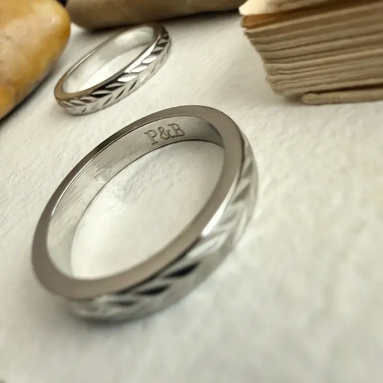 Pika & Bear Bague - Sheaf - Argent