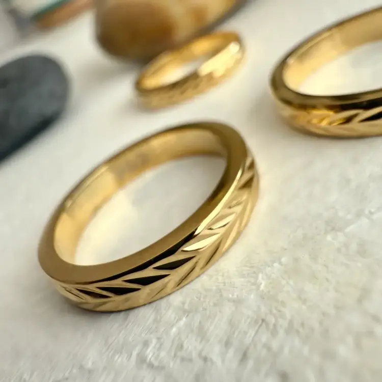 Pika & Bear Bague - Sheaf - Or