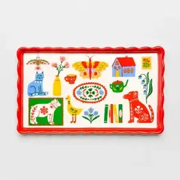 Ban.do Petit plateau décoratif en céramique - icônes scandinaves