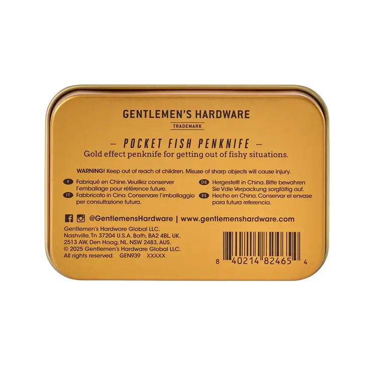 Gentlemen's Hardware Couteau de poche - Poisson