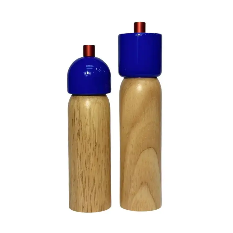 Maegen Moulins à Sel et Poivre - Bleu Marine et Rouge - Grand