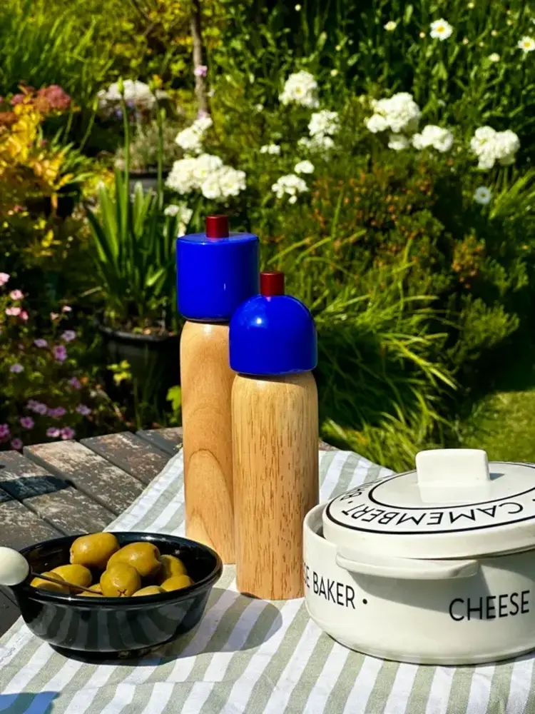 Maegen Moulins à Sel et Poivre - Bleu Marine et Rouge - Grand