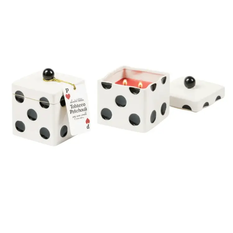 Paddywax Bougie 10oz - Lucky dice - Tobbacco patchouli