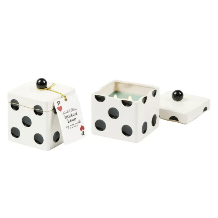 Paddywax Bougie 10oz - Lucky dice - Lime