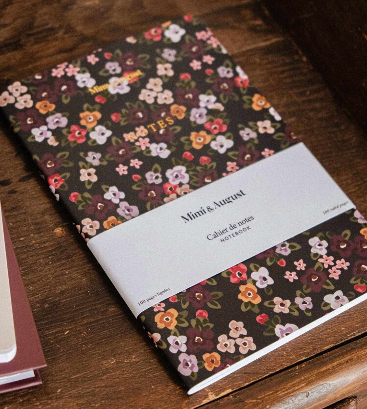 Mimi & August Carnet de notes - Champs de fleurs