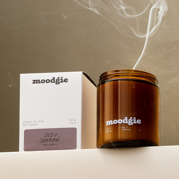 moodgie Bougie - Oud + Safran
