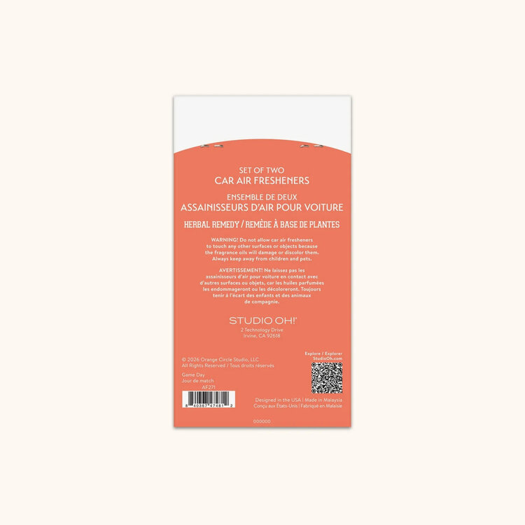 Studio Oh! Parfum de voiture - Jour de match