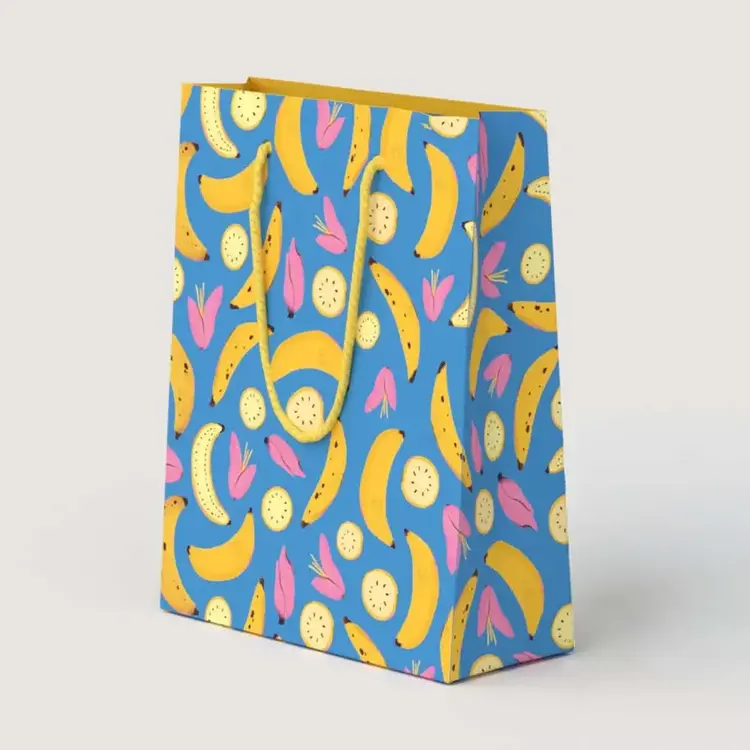 Paperole Sac cadeau - Grand - BANANES