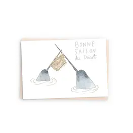 Baltic Club Carte de souhaits - Narvals Tricot