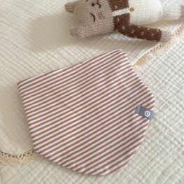 Baluchon Mini bavoir rayé en coton