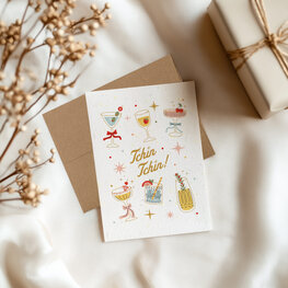 Mimosa Design Carte de souhaits - Ensemencée  - Tchin Tchin