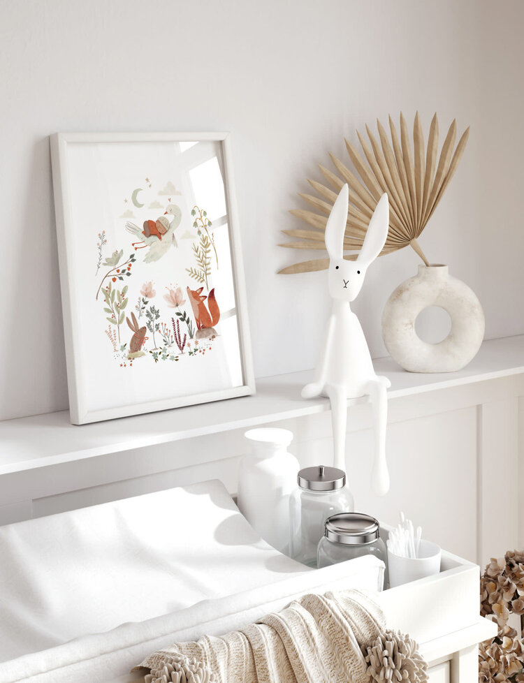 Mimosa Design Grande carte 4-en-1 pour shower de bébé - Tendresse