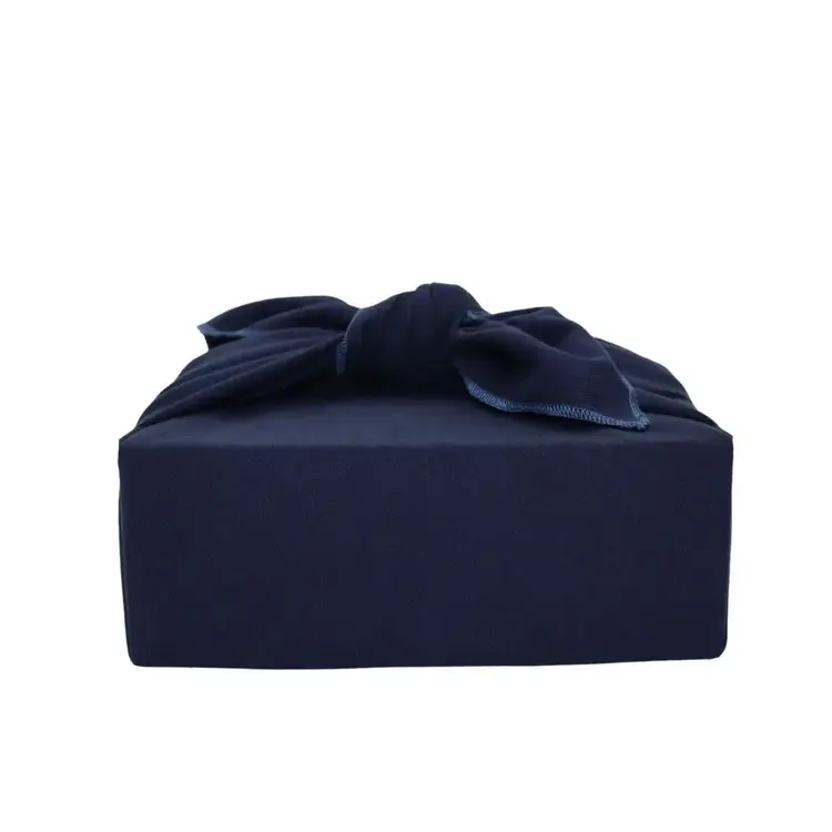 Next Chance Emballage cadeau réutilisable - Furoshiki - Bleu marin - Moyen