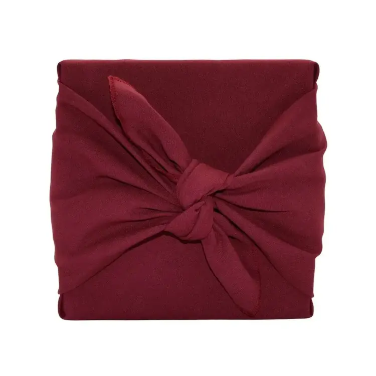 Next Chance Emballage cadeau réutilisable - Furoshiki - Bourgogne - Moyen