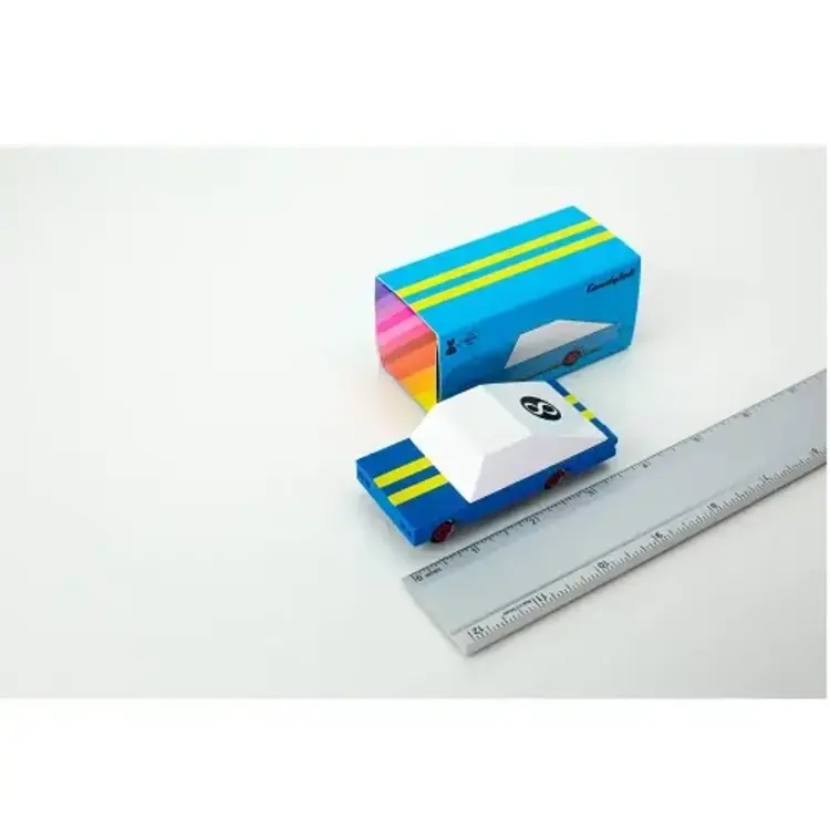 Moulin Roty Voiture de course bleue