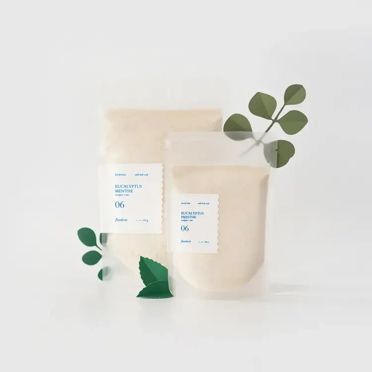 Flambette Lait de bain - Eucalyptus + Menthe - 100g