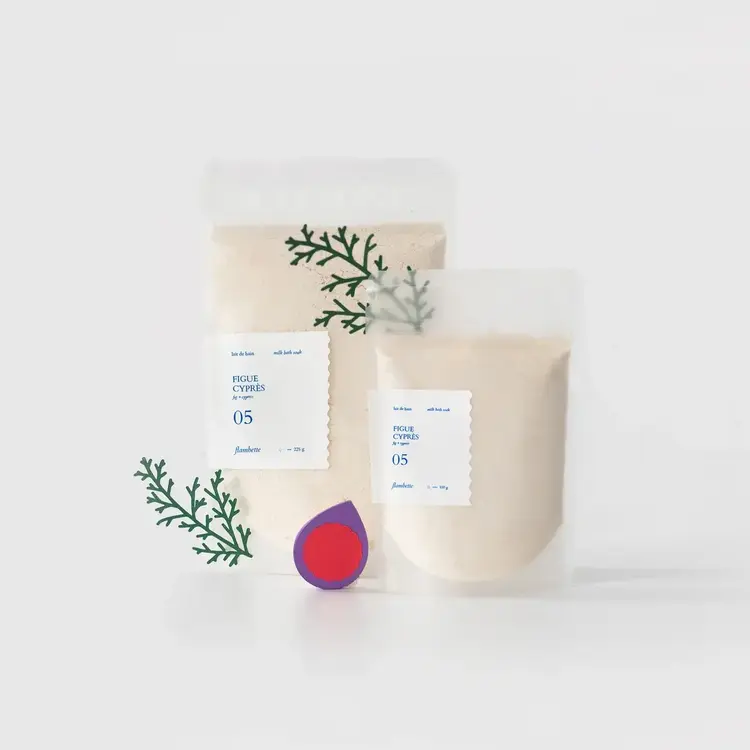 Flambette Lait de bain - Figue + Cyprès - 100g