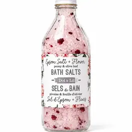 Dot & Lil Sel de bain - Pivoine & Feuille d'Olivier