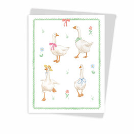 Hobeika Art Carte de souhaits - Oies blanches