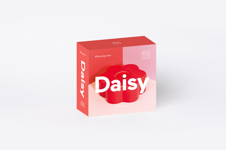 DOIY Bougeoir - Fleur rouge