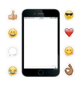 *Emoji Smartphone 6" Designer Cut-Outs