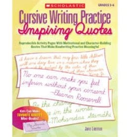 Cursive Writing Practice: Inspiring Quotes