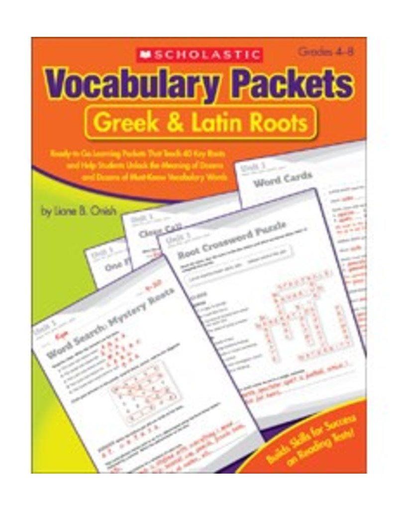 Vocabulary Packets: Greek & Latin Roots