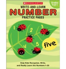Write-and-Learn Number Practice Pages