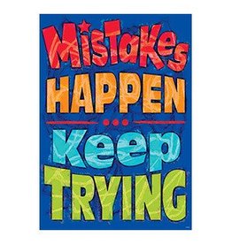 Mistakes Happen Keep Trying Poster