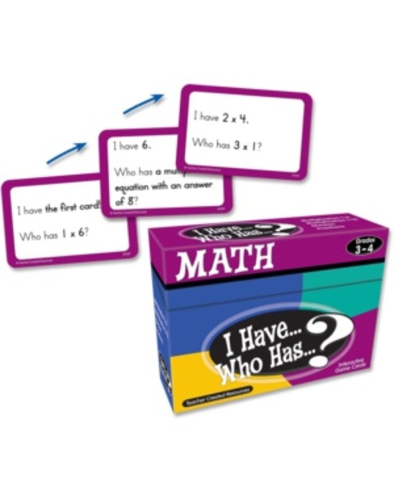 I Have… Who Has…? Math Game (Gr. 3-4)