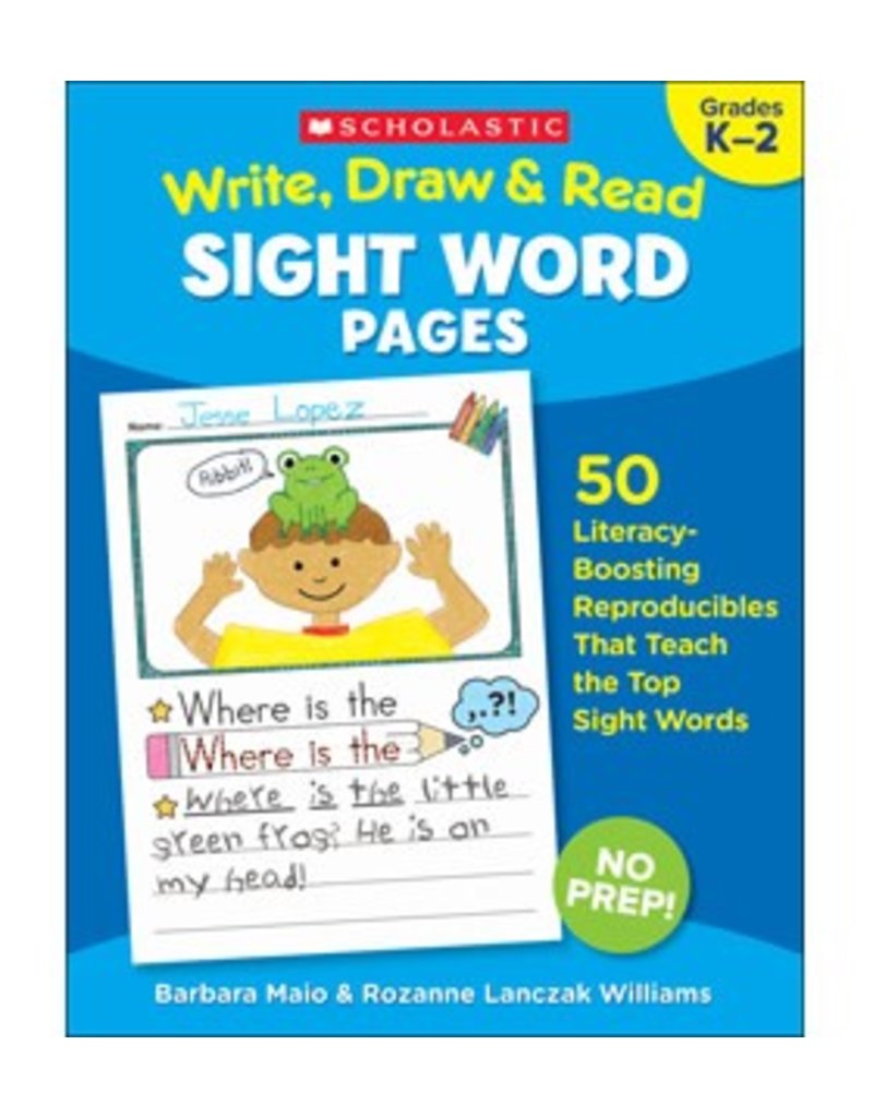 Write, Draw and Read Sight Word Pages Book