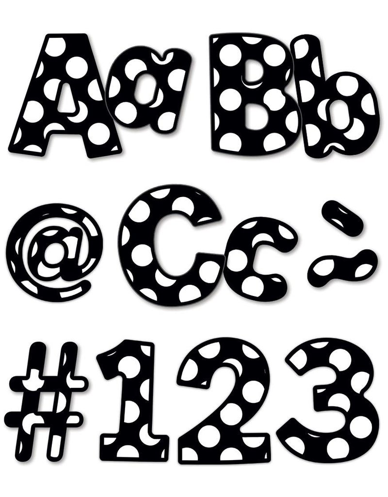 Simply Stylish Polka Dot Combo Pack 4" EZ Letters