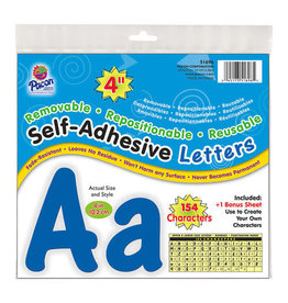 Pacon® Self-Adhesive Letters 4"   Blue, Cheery Font   154 Characters